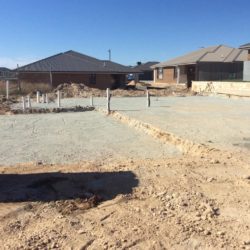 Googong House site cut and Prep7